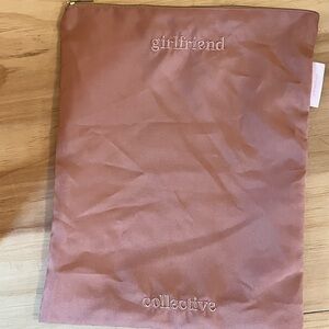 Girlfriend collective garment bag mauve
